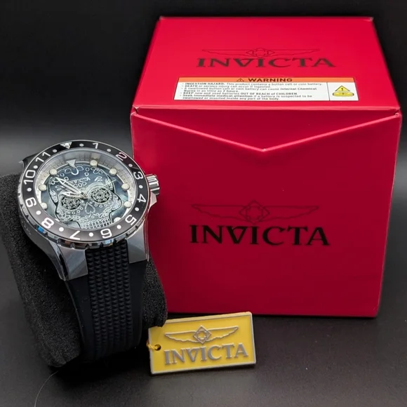 Invicta Aviator Dia De Los Muertos Men's Watch w/ Mother of Pearl Dial - 50mm - Picture 2 of 4